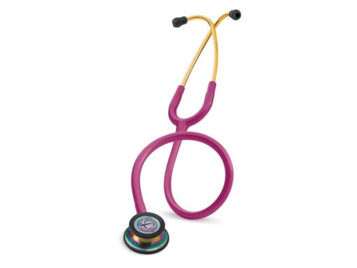 Littmann Classic III Special Edition stethoscoop 5806 (framboos met regenboog borststuk) - Afbeelding 2