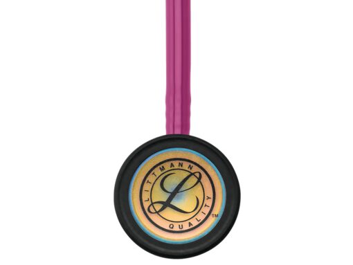 Littmann Classic III Special Edition stethoscoop 5806 (framboos met regenboog borststuk) - Afbeelding 3