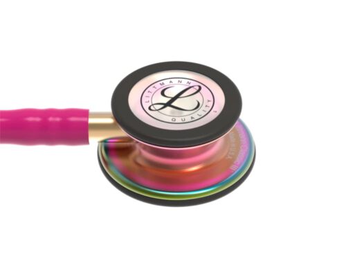 Littmann Classic III Special Edition stethoscoop 5806 (framboos met regenboog borststuk) - Afbeelding 4