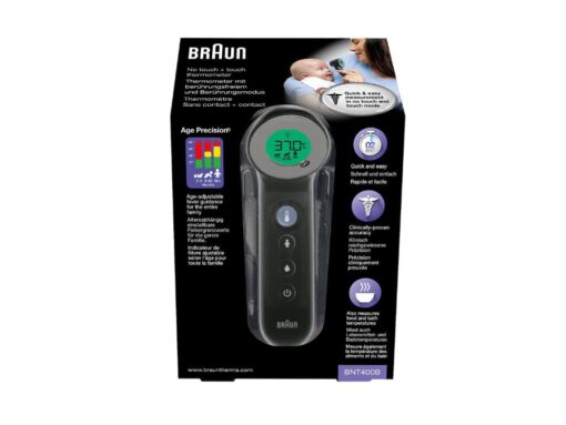 Braun BNT400B contactloos + contact voorhoofdthermometer met Age Precision® (zwart) - Afbeelding 3