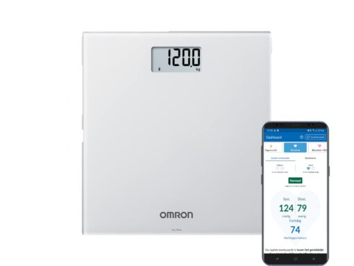 Omron HN300T2 Intelli IT personenweegschaal met smartphone verbinding (zilver)