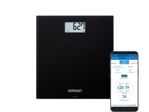 Omron HN300T2 Intelli IT personenweegschaal met smartphone verbinding (zwart)